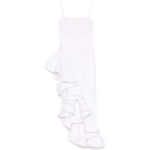 Giuseppe Di Morabito abito lungo con ruches - bianco