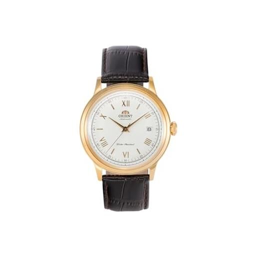 Orient classic bambino v2 - orologio uomo automatico a carica manuale elegante cinturino in pelle marrone cassa in acciaio quadrante grigio - tac00007w0 ac00007w