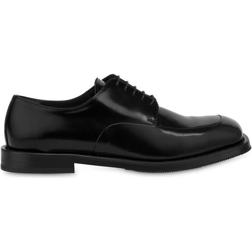 Moschino oxford in pelle - nero