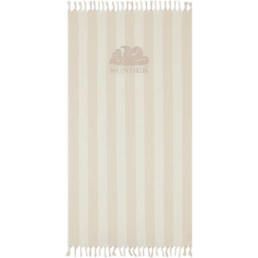 SUNDEK telo mare fouta jacquard con logo