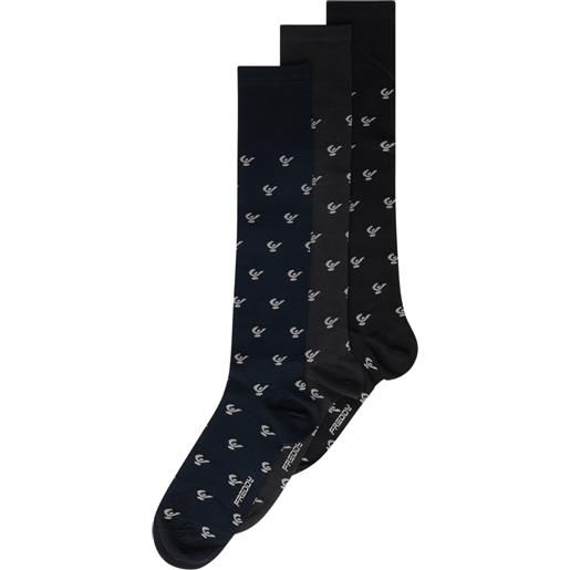 FREDDY calzini taglio medio fantasia logo - pack da 3 paia x0 unisex