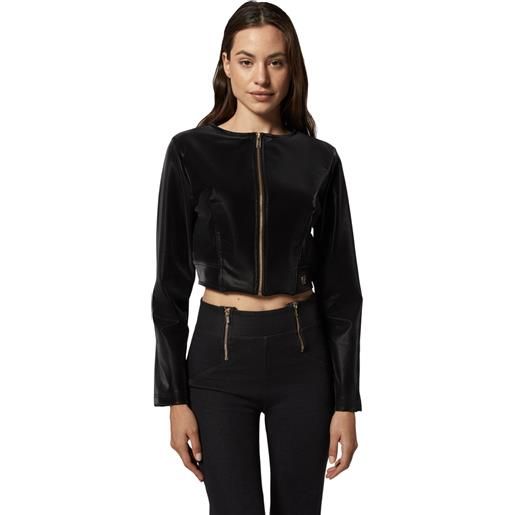 FREDDY giacca corta con zip da donna in similpelle