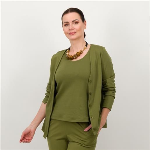 Isaac Mizrahi Live! twin-set in cotone: cardigan e canotta