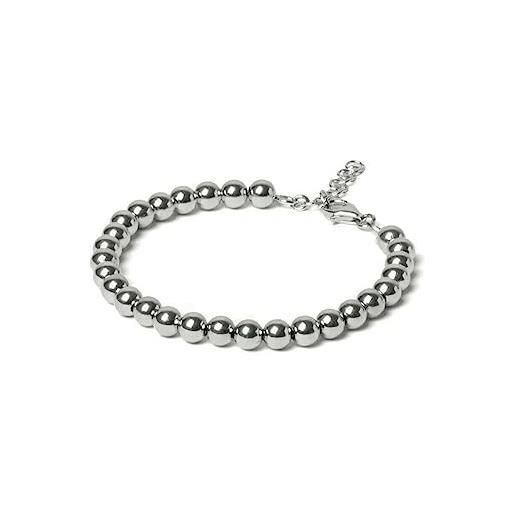 Bracciale Con Sfere In Argento 925 Regolabile | Gioiello Made In Italy Unisex Con Palline | Ipoallergenico - 5