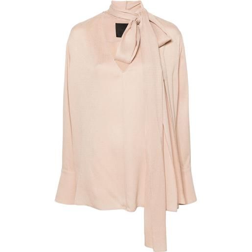 Givenchy blusa con dettaglio foulard - rosa