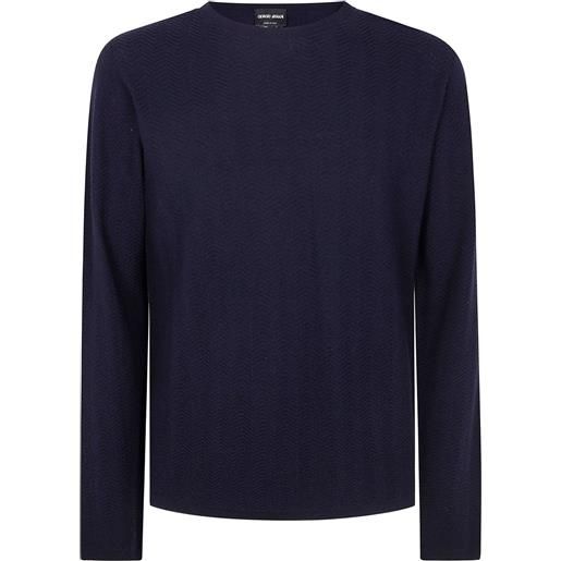 Giorgio Armani maglione girocollo - blu