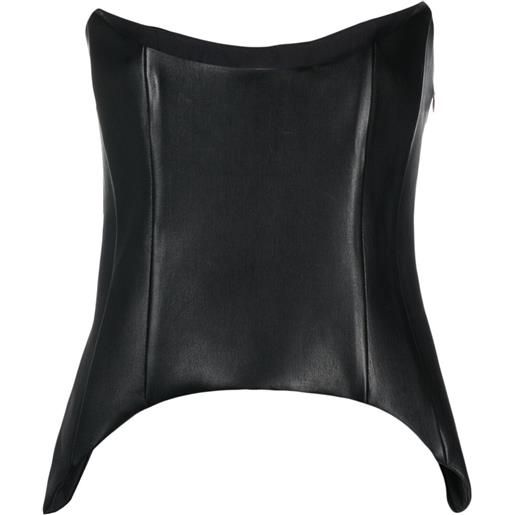 Mônot top modello bustino - nero