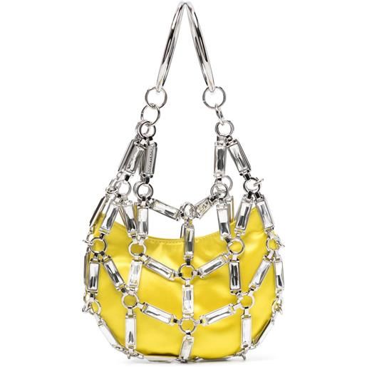 DSQUARED2 borsa cage con decorazione mini - giallo