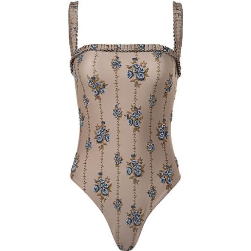 Agua By Agua Bendita costume intero limon memoria - marrone