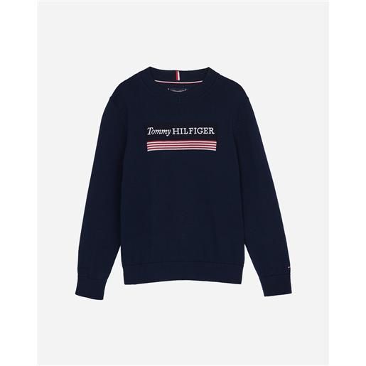 Tommy Hilfiger flag 1985 jr - maglione - blu navy