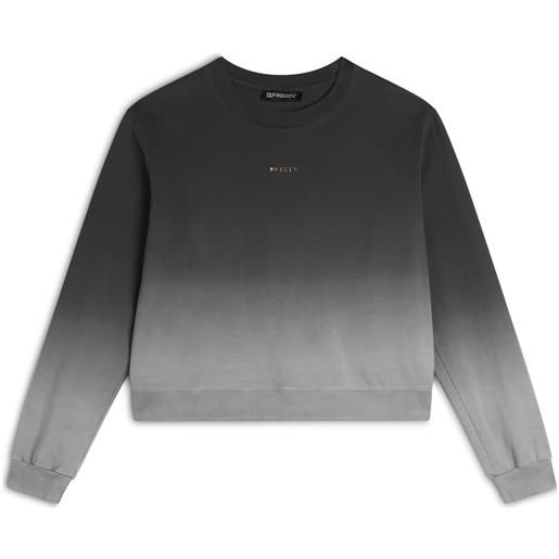 Freddy felpa corta comfort fit in jersey dégradé