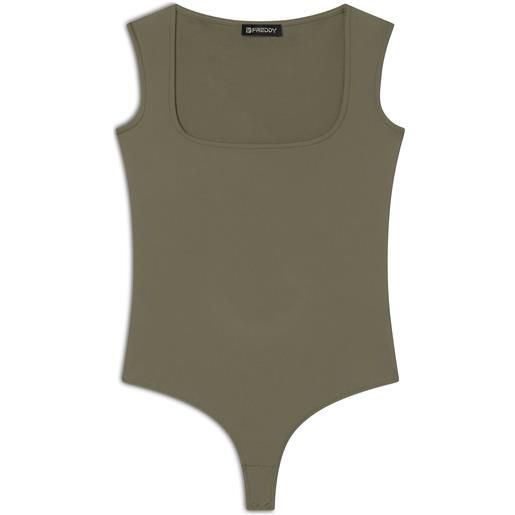 Freddy body senza maniche con scollo quadrato