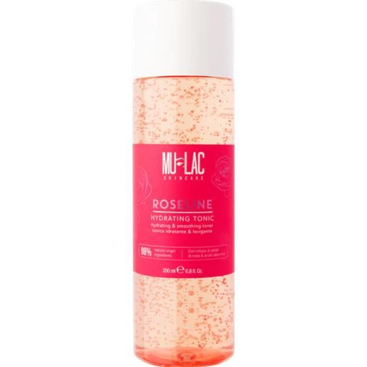 MULAC roseline hydrating tonic idratante levigante 200 ml tutti i tipi di pelle lozione