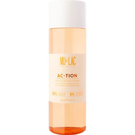 MULAC ac-tion exfoliating tonic esfoliante illuminante 200 ml tutti i tipi di pelle lozione
