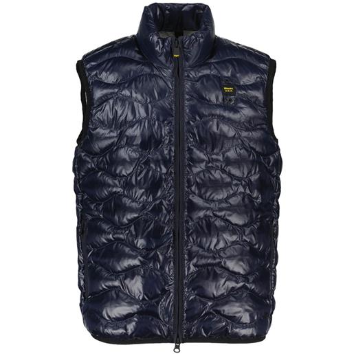 BLAUER piumino smanicato ad onde bambino