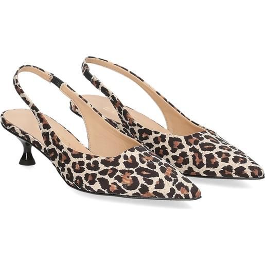 Il Laccio décolleté 894r002 tessuto leopardato