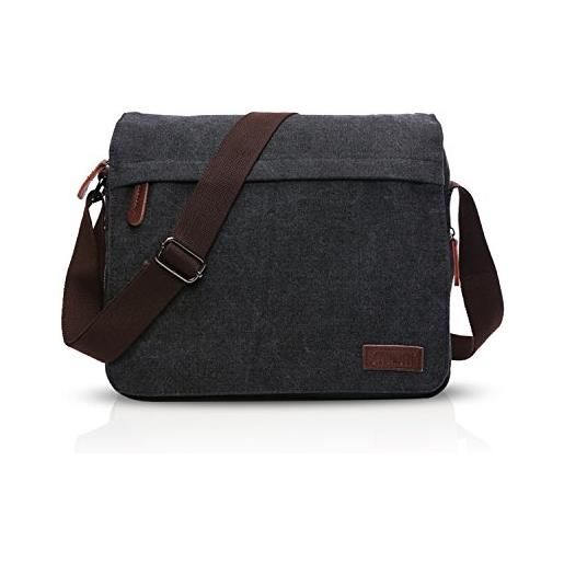FANDARE new borsa a tracolla uomo affari studente viaggio portatile crossbody bag grande capacità multi-pocket traspirante tela