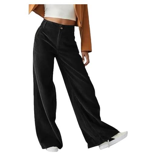 lozssnigzi pantaloni velluto donna pantaloni velluto-a-coste cargo pantalone invernale comode pantalone eleganti pantaloni donna invernali palazzo pantaloni larghi