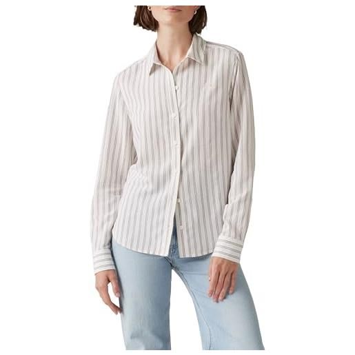 Levi's new classic fit bw shirt camicia button-down, bright white_vm, m donna