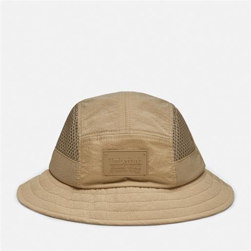 Timberland - cappello da pescatore con inserti in mesh round in beige, beige, taglia: lxl