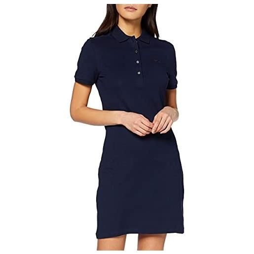 Lacoste ef5473 dress, marine, 44 (taglia unica: 40) donna