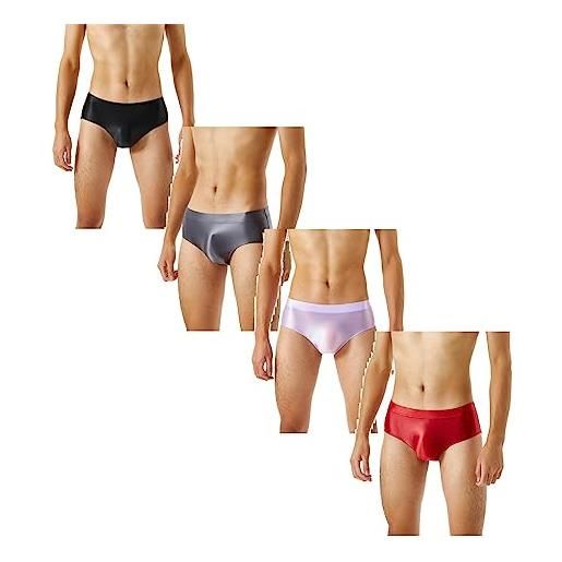 CXKOLD boxer uomo cotone elasticizzato senza cuciture mutande uomo senza cuciture mutande uomo vita alta pure for men costume uomo mutanda pantaloncini boxer confezione da 3 uomo low rise trunks