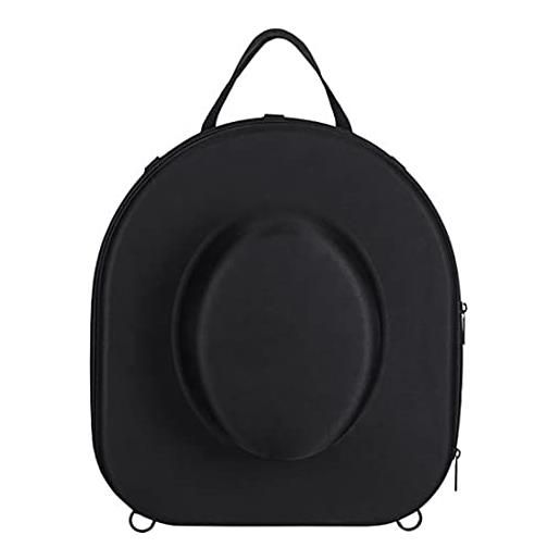 CRIVOX cappelliera per fedora, panama, cappelli da cowboy, custodia da viaggio per cappello con tracolla regolabile, dimensione universal