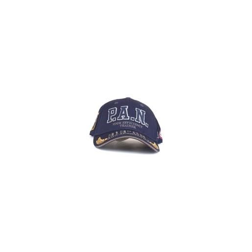 Aeronautica Militare cappello uomo ha1154 cappellino ricamato pilota frecce tricolori pan (blu navy)
