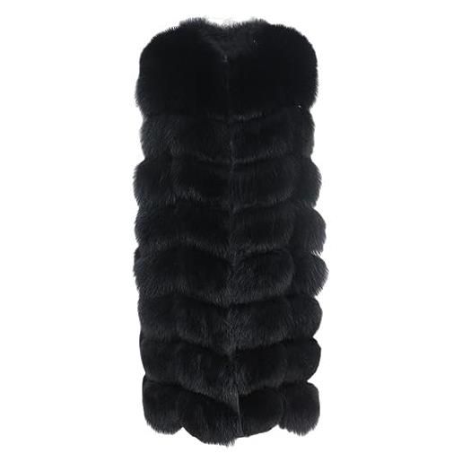 OFTBUY giacca invernale di alta qualità da donna in vera pelliccia lunga gilet cappotto naturale grande soffice pelliccia di volpe capispalla streetwear spesso caldo