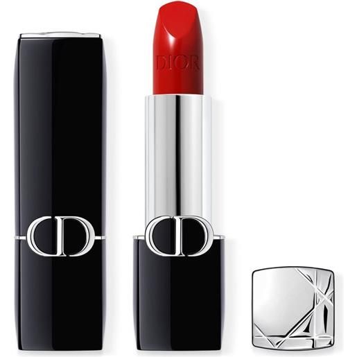 DIOR rouge dior - rossetto colore couture - finish velvet e satin - trattamento floreale idratante - lunga tenuta