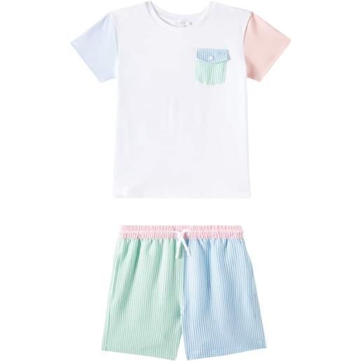 Patachou t-shirt e shorts mare color-block