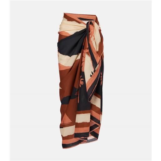 Johanna Ortiz pareo in cotone con stampa