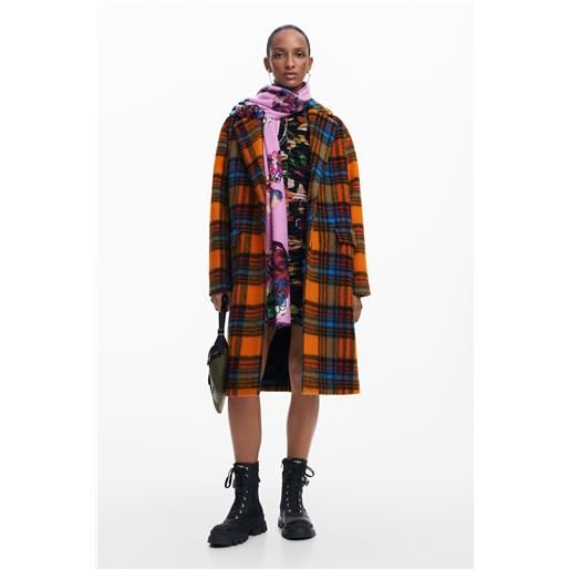 Desigual cappotto lungo a quadri