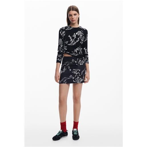 Desigual minigonna con lettering