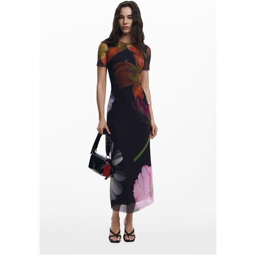 Desigual abito in tulle con fiori