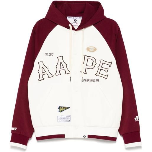 AAPE BY *A BATHING APE® giacca con applicazioni - bianco