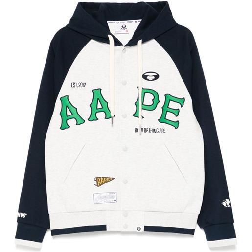 AAPE BY *A BATHING APE® giacca con applicazioni - grigio