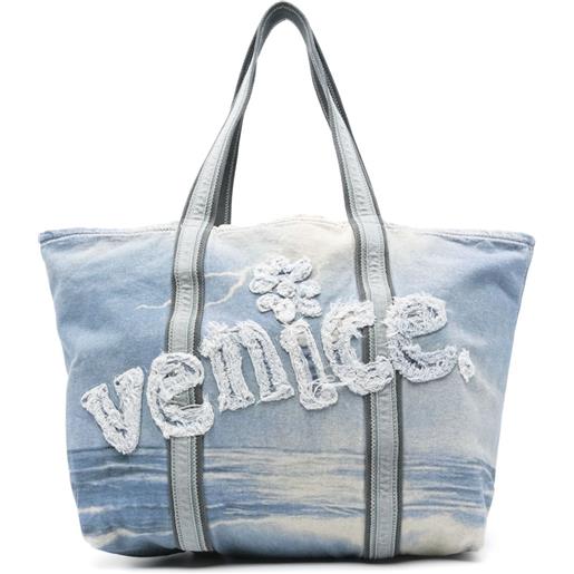 ERL borsa tote venice - blu
