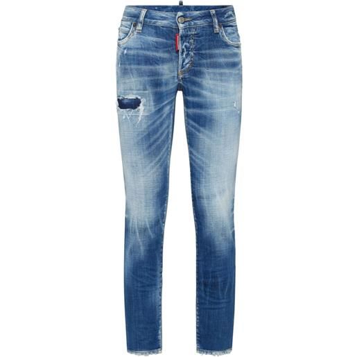 DSQUARED2 jeans con effetto vissuto - blu