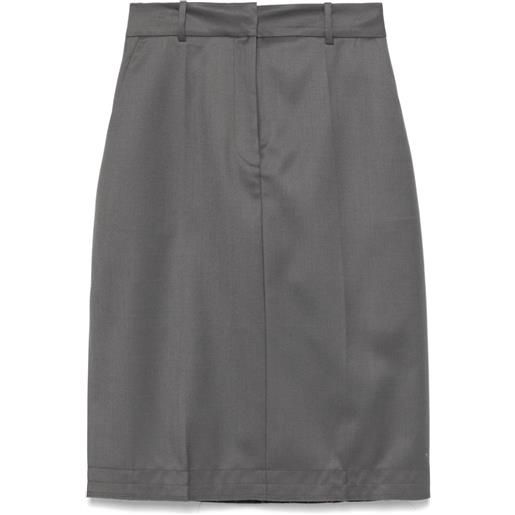 Low Classic minigonna svasata - grigio