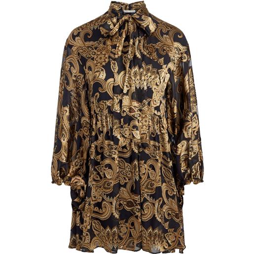 alice + olivia abito corto opal - toni neutri