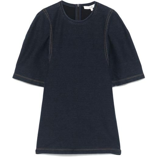 Tibi t-shirt denim - blu
