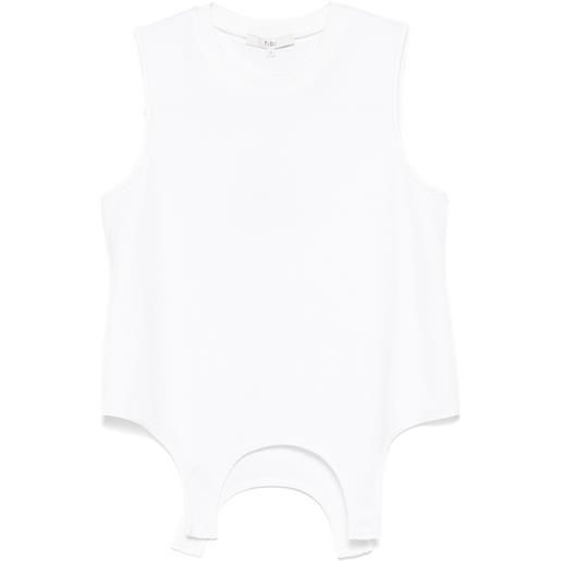 Tibi canotta flip - bianco