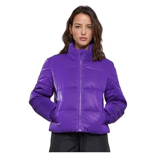 Urban Classics ladies shark skin puffer jacket giacca, realviolet, xxl donna