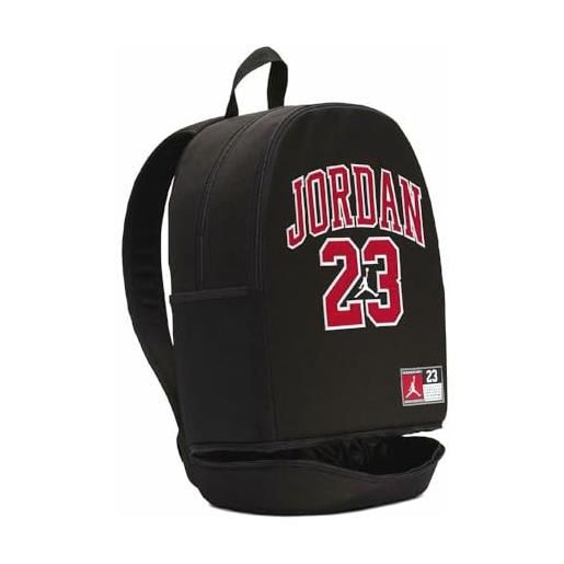 Jordan nike Jordan backpack jersey black/red, taglia unica