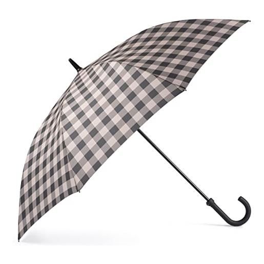 VOGUE ombrello lungo da golf extra large VOGUE collezione chess, elegante ed esclusivo. Protezione solare uv. Sistema antivento (wind proof). Apertura automatica. (beige chess)