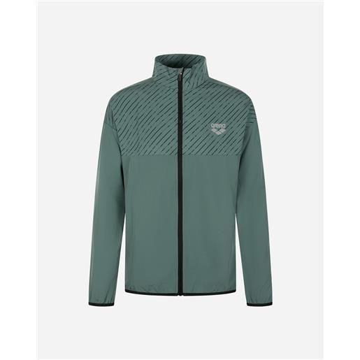 Arena athletic run m - giacca running - uomo - verde