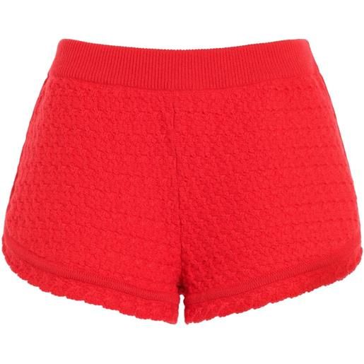 Barrie shorts in cashmere e tweed - rosso