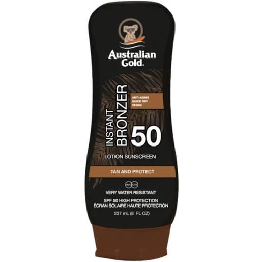 Australian Gold instant bronzer spf 50 lotion sunscreen spf 50 237 ml - 237 ml