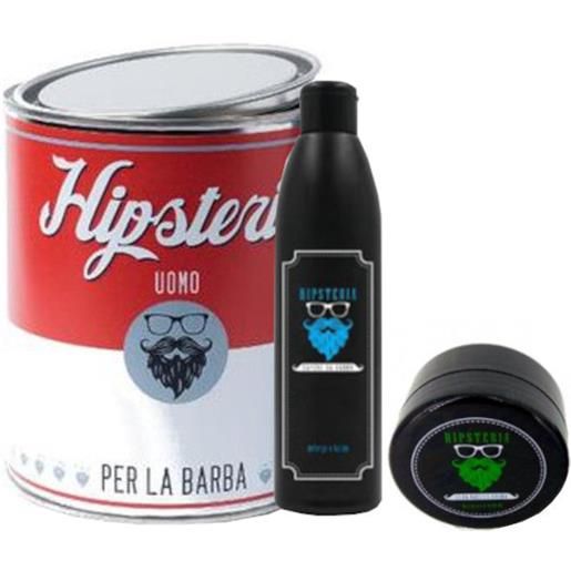 Hipsteria sapone da barba + cera barba e baffi confezione 125 ml sapone da barba + 50 ml cera barba & baffi - 125 ml sapone da barba + 50 ml cera barba & baffi